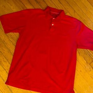 🌴BOGO SALE !!!   VINTAGE  MENS IZOD RED POLO - MEDIUM🌴